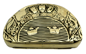 Napoleonic Period Triumphal Regalia Brass Tobacco Box.