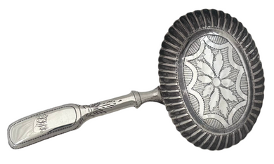 George III Silver Caddy Spoon. Birmingham 1816.