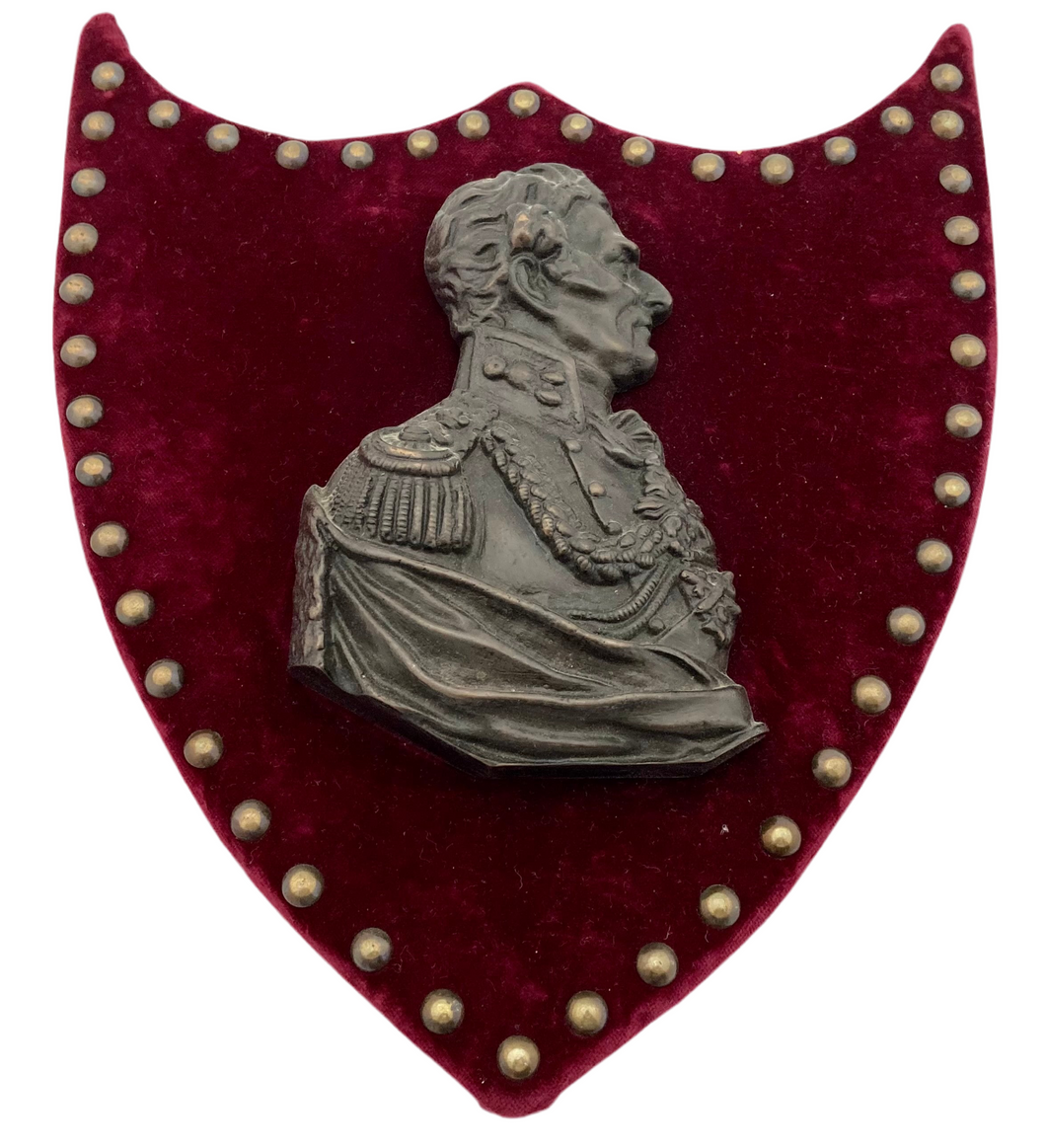 The Duke of Wellington Mounted Portrait Profile Plaque.