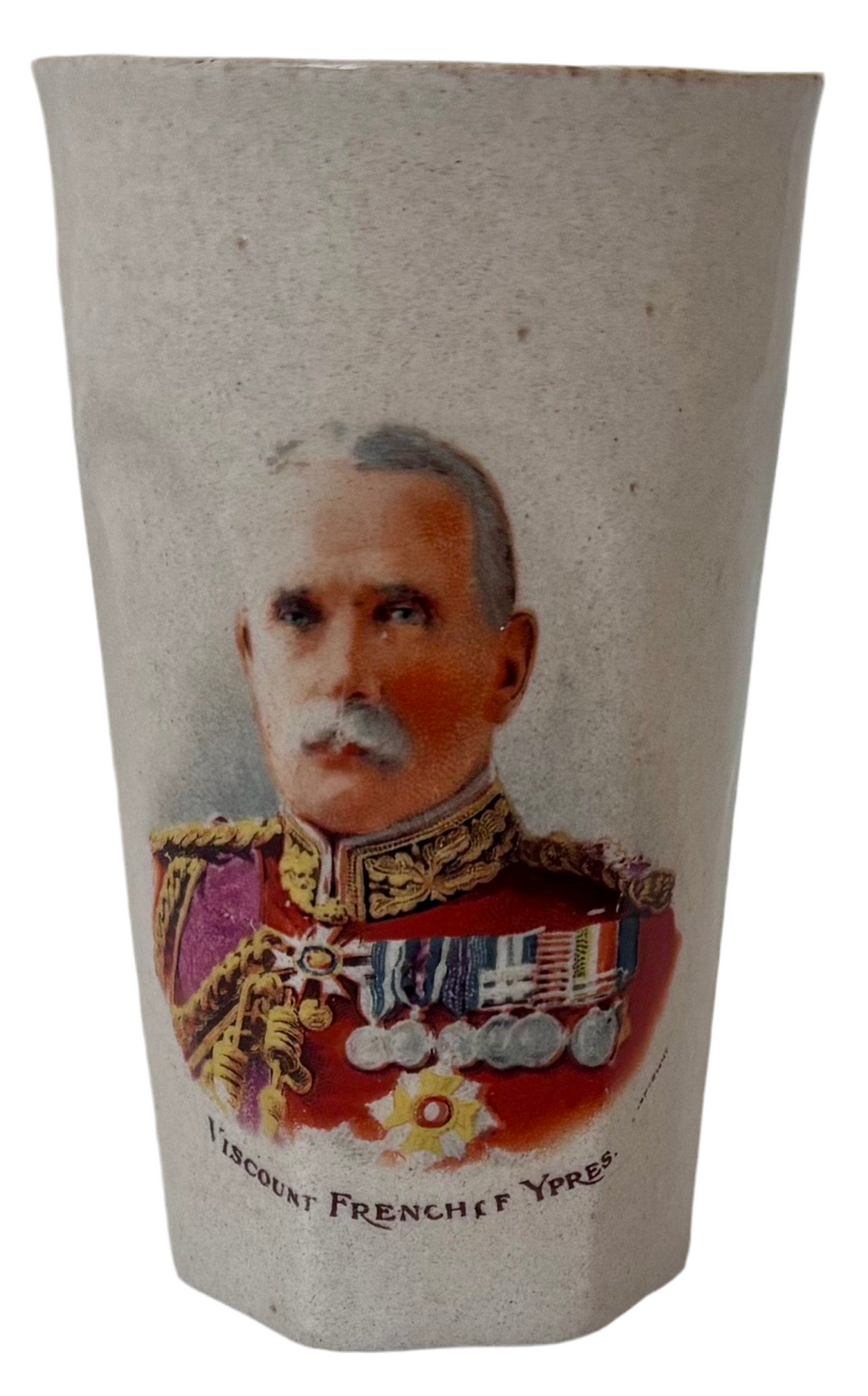 Viscount French of Ypres Ceramic Beaker.