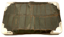 Victorian Silver Mounted Card Case. Birmingham 1897 Charles Penny Brown
