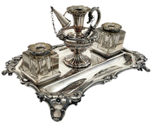 William IV Old Sheffield Plate Inkstand. H. Wilkinson & Co. of Sheffield, circa 1835 - 1840.