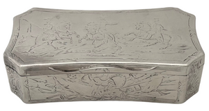 Lieutenant Colonel Dottin Maycock, 16th (Queens) Lancers, Silver Table Snuff Box. London 1841 Charles Rawlings & William Summers. 10.8 troy ounces.