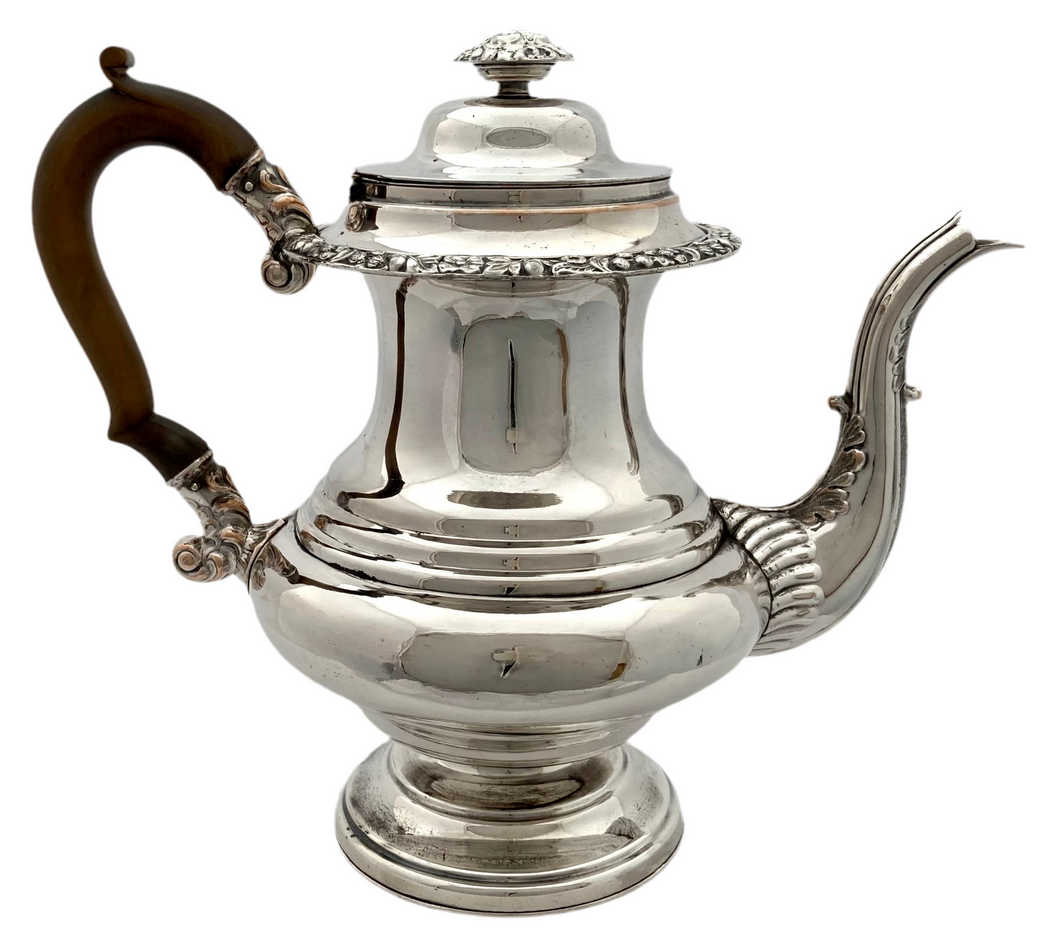 Late Georgian Old Sheffield Plate Coffee Pot. Matthew Boulton circa 1820 -1840.