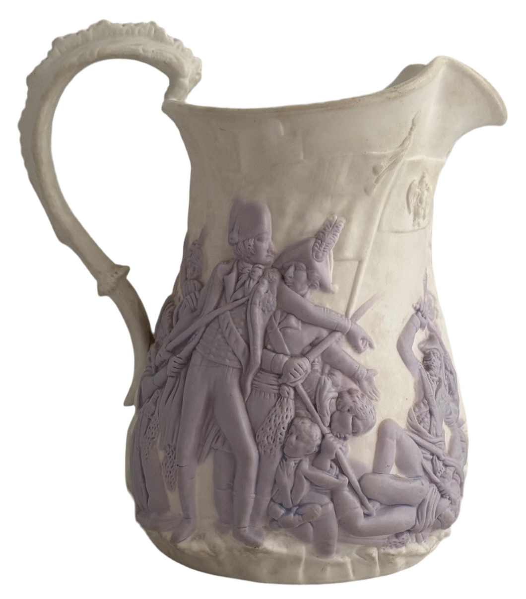 Sir Sidney Smith & The 1799 Siege of Acre Relief Moulded Jug. Samuel Alcock & Co.