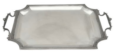 Ornate French Silver Tray. Paul Canaux et Cie., Paris, circa 1900. 11.6 troy ounces.