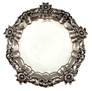 George III Silver Waiter. London 1818 William Burwash. 9.2 troy ounces.