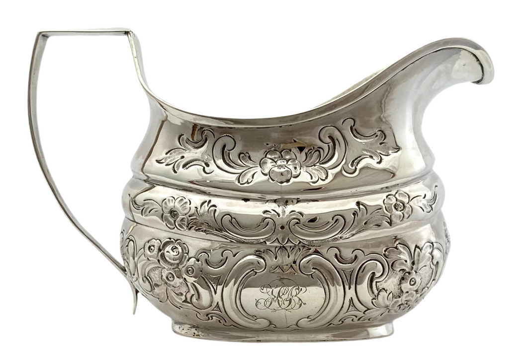 George III Silver Cream Jug. London 1810 Samuel Wheatley & John Evans I. 5.2 troy ounces.