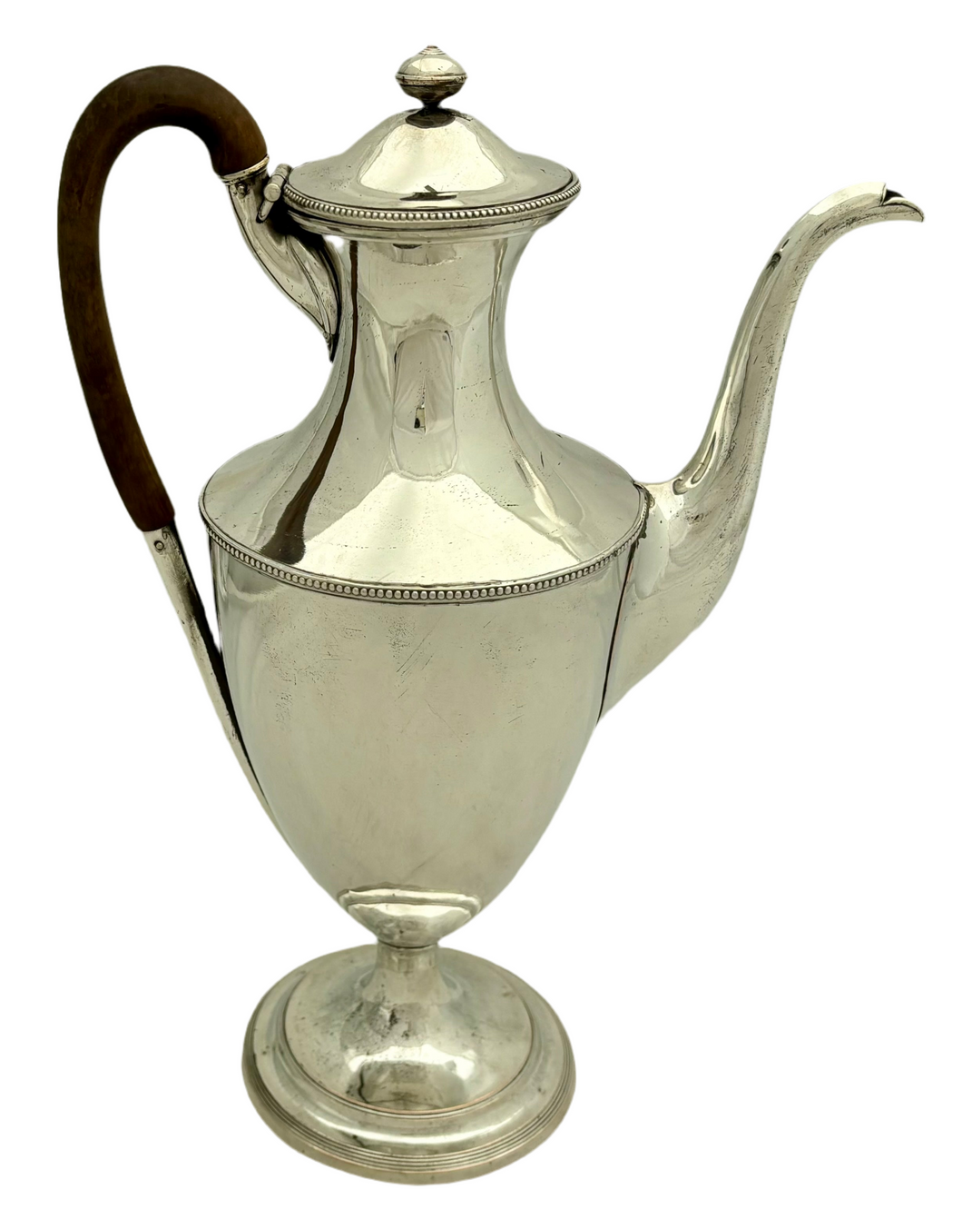 Georgian, George III, Old Sheffield Plate Shield Shaped Coffee Pot, circa 1790.