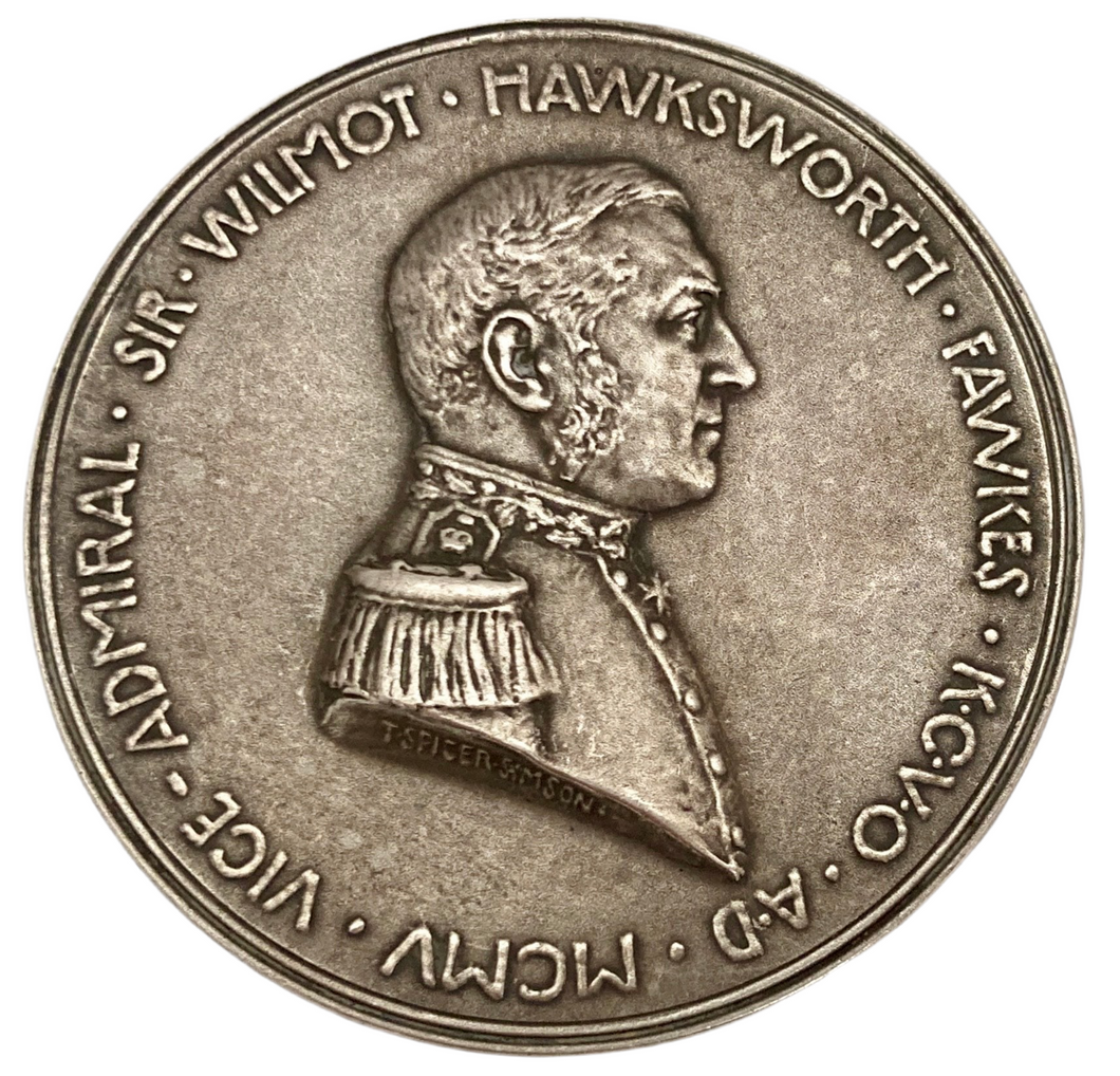 Vice-Admiral Sir Wilmot Hawksworth Fawkes: HMS Good Hope Medallion. After Theodore Spicer-Simson.