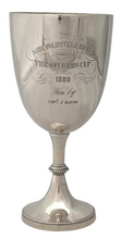 Agra Volunteer Rifles, British Indian Army, Silver Goblet. Cooke & Kelvey, Calcutta, circa 1880. 6.8 troy ounces.