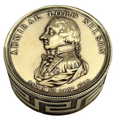 Admiral Lord Nelson Victories Snuff Box, circa 1805.