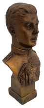 George VI Bronzed Plaster Bust, After Ernest Shone-Jones.