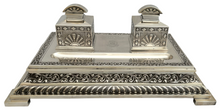 35 (Madras Presidency) Squadron RAF Indian Colonial Silver Inkstand. Orr Silver, Madras. 46.6 troy ounces.