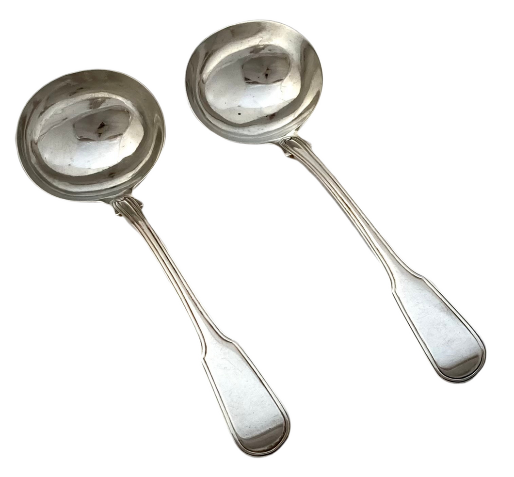 George III Pair of Silver Sauce Ladles. London 1811 Richard Crossley & George Smith IV. 4.4 troy ounces.