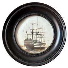 HMS Victory Photograph Roundel, Gale & Polden of Portsmouth, circa 1930 - 1950.