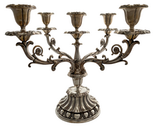 Large & Ornate Victorian Silver Plated Candelabrum.