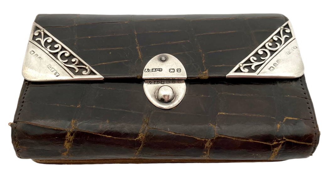 Victorian Silver Mounted Purse. Birmingham 1898 A. Bromet & Co.