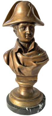 Large Bronzed Metalware Bust of Napoleon Bonaparte. After J V Chemin.