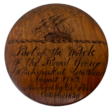 HMS Royal George Snuff Box, Recovered by General Sir Charles William Pasley in 1839.