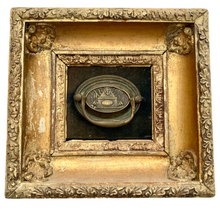 Vice Admiral Viscount Nelson & Battle of Trafalgar Framed Brass Drawer Handle.