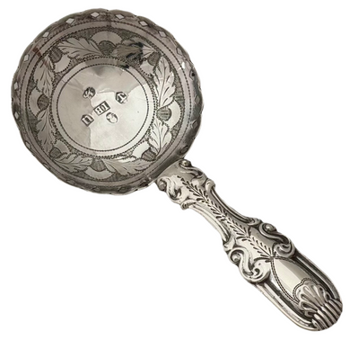 George III Silver Caddy Spoon. Birmingham 1818, John Bettridge.