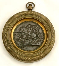 Napoleon Bonaparte Gilt Brass Roundel With Inset Medallion.