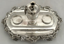 William IV Silver Inkstand. London 1837 George Frederick Pinnell. 15.4 troy ounces.