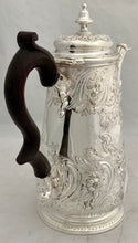 Georgian, George II, Silver Coffee Pot. London 1739 Edward Vincent. 26 troy ounces.