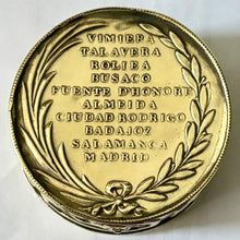 Marquis Wellington & The Peninsular War Victories Snuff Box, circa 1812.