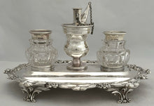 William IV Silver Inkstand. London 1837 George Frederick Pinnell. 15.4 troy ounces.