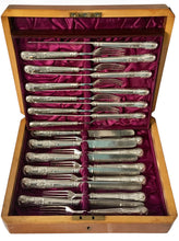 Victorian Silver Dessert Service for Twelve. Sheffield 1863 Aaron Hadfield.