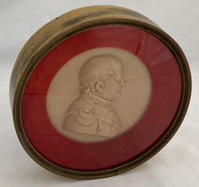 19th Century Napoleon Bonaparte Wax Portrait Profile Roundel.
