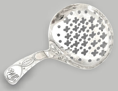 George III Pierced Silver Caddy Spoon. Birmingham 1804 Thomas Willmore.