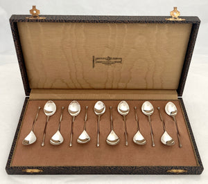 Set of 12 Dutch Silver Hanoverian Pattern Tablespoons 1803 