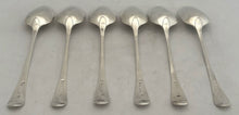 Georgian, George III, Six Silver Tablespoons. Newcastle 1802 John Langlands II. 12.5 troy ounces.