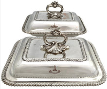 Early Victorian Pair of Silver Plated Entree Dishes.