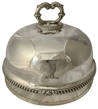 Victorian Silver Plated & Crested Game Meat Dome. Matthew Boulton, circa 1850.
