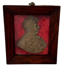George IV Gilt Metal Portrait Profile Plaque, Circa 1820.