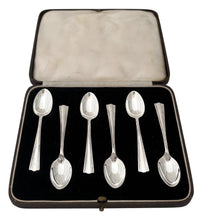 Six George VI Silver Demitasse Coffee Spoons. London 1938, 1.3 troy ounces.