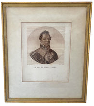 'Le Duc De Wellington', French Portrait Engraving by Bautran. After Lefèvre.