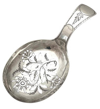 George III Pierced Silver Caddy Spoon. Birmingham 1806 Joseph Willmore.