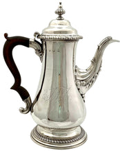 George III Silver Coffee Pot. London 1761 William Shaw II. 26 troy ounces.