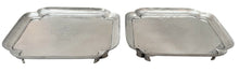 George I Pair of Silver Waiters. London 1726, Humphrey Payne. 11.6 troy ounces.