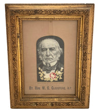 Rt. Hon. William Gladstone Silk Portrait. Thomas Stevens, Coventry.