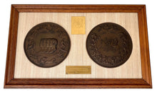 The Waterloo Medal by Bendetto Pistrucci, Reproduction of the Obverse & Reverse. Issued by The Waterloo Committee.