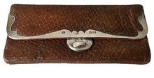Art Nouveau Silver Mounted Leather Purse. London 1900 Franz Schiebner.