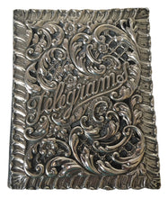 Edwardian Silver Mounted Telegrams Folder. Birmingham 1903 Synyer & Beddoes.