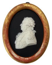 Admiral Adam Duncan, 1st Viscount Duncan, Wedgwood Black Jasperware Portrait Medallion. After John De Vaere.