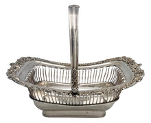 Early Victorian Silver Plated Cake Basket, circa 1850.